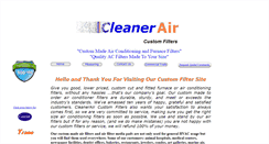 Desktop Screenshot of cleanerairfilters.com
