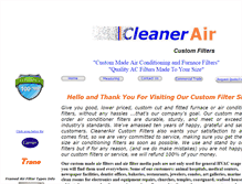 Tablet Screenshot of cleanerairfilters.com